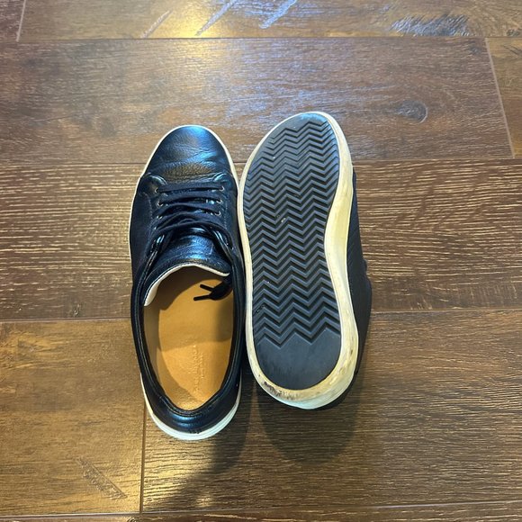 Rag & Bone Black Leather Sneakers - Picture 2 of 7